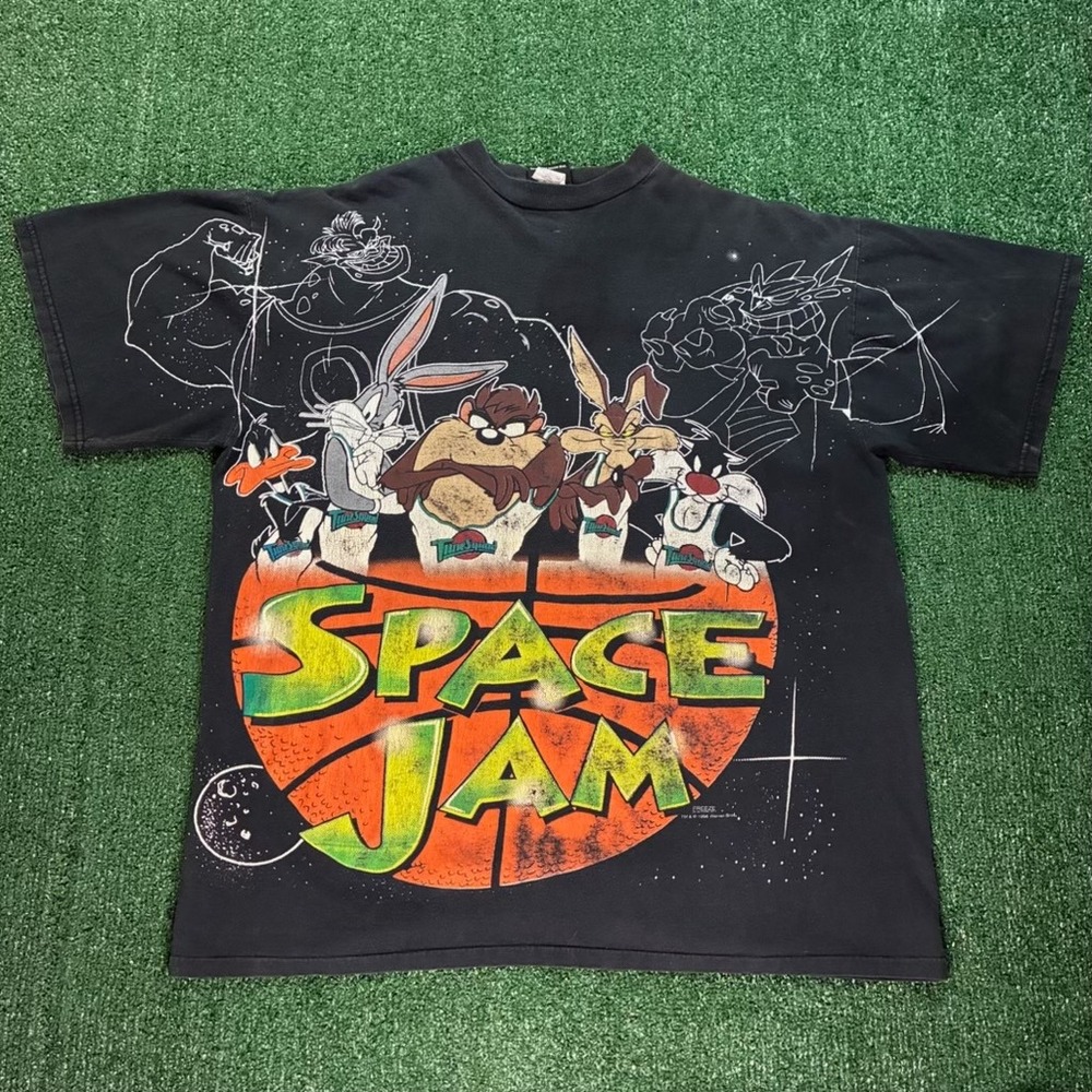 Vintage 90s Space Jam Warner Bros T-shirt‎